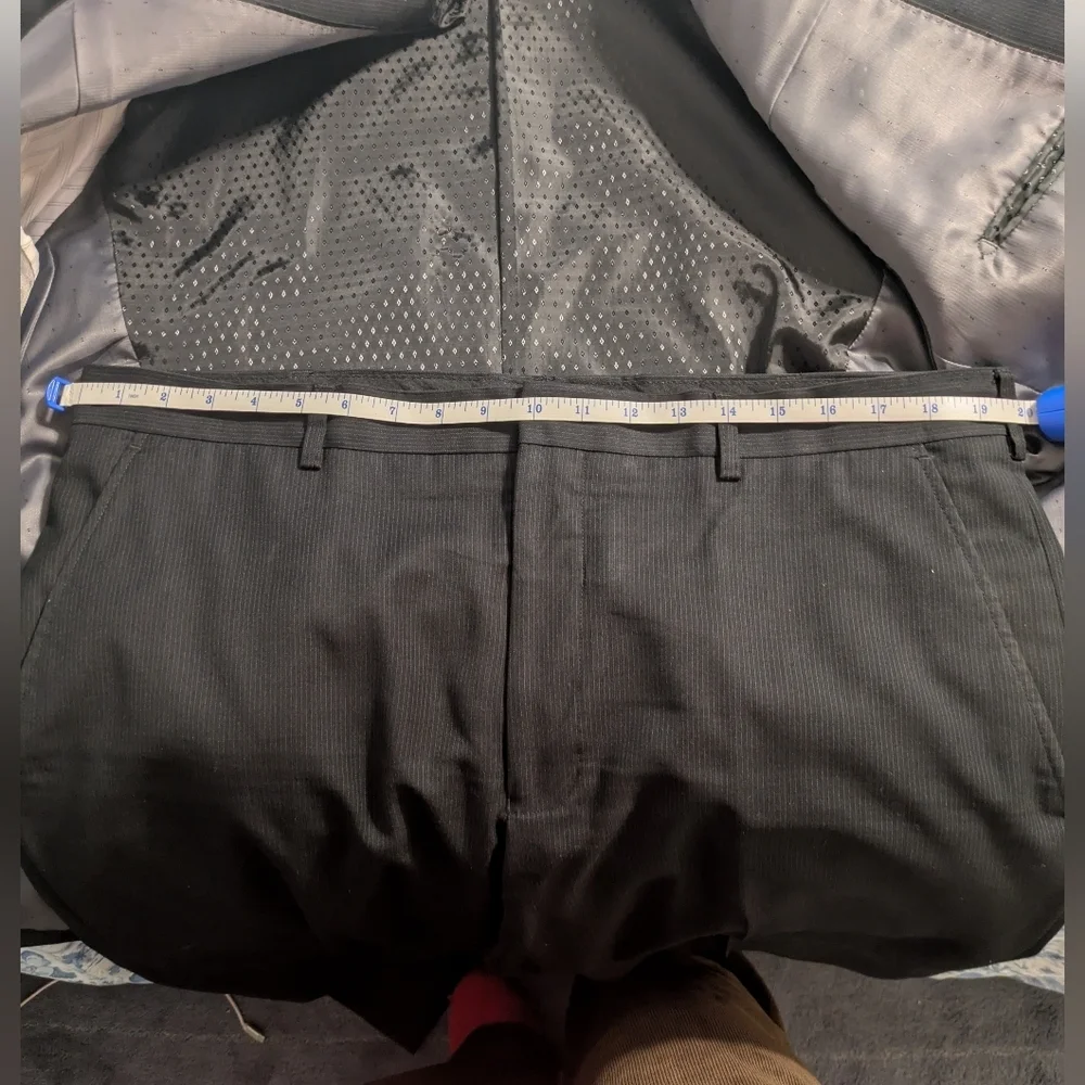 Van Heusen Black Striped Suit - Picture 8 of 8